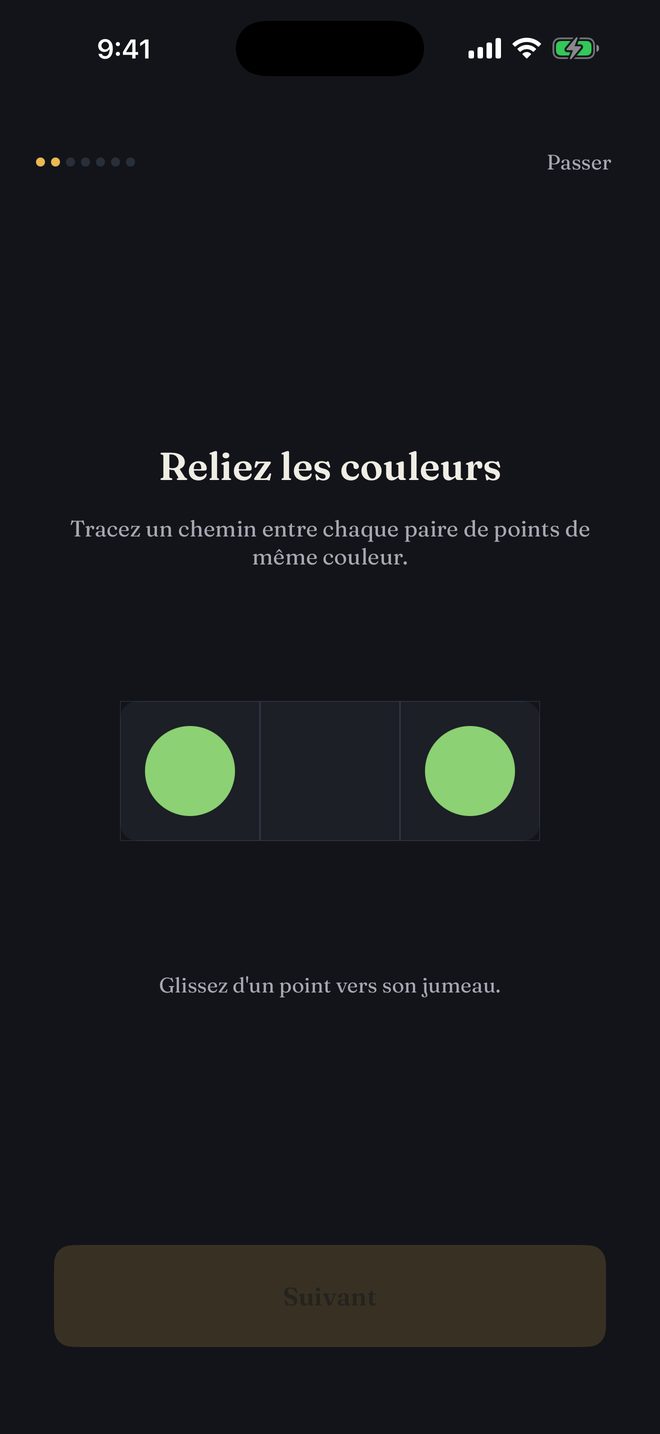 Settings screen