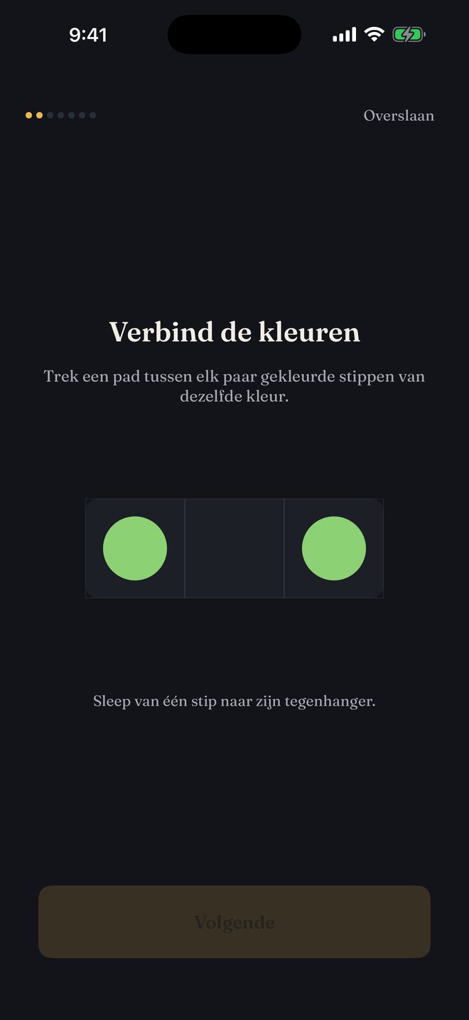 Settings screen