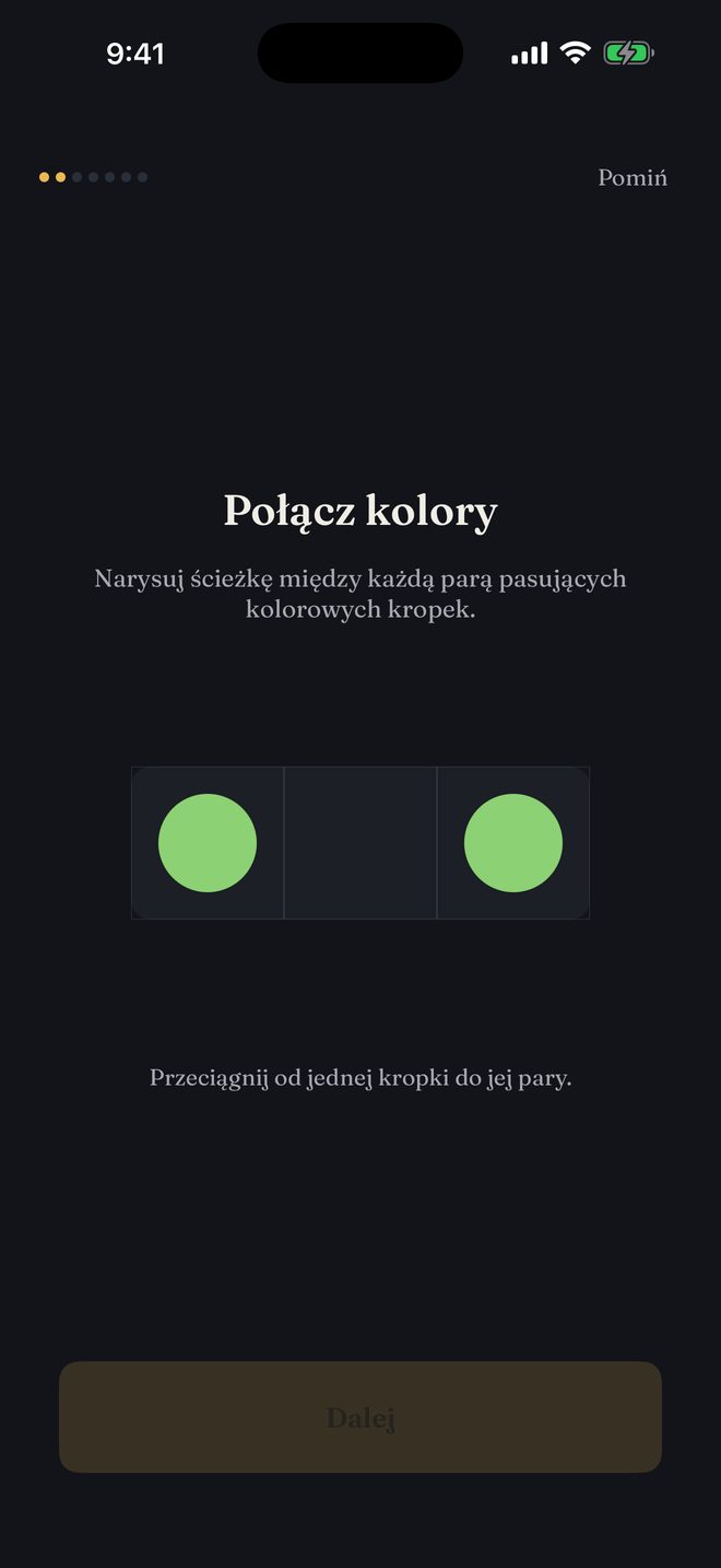 Settings screen